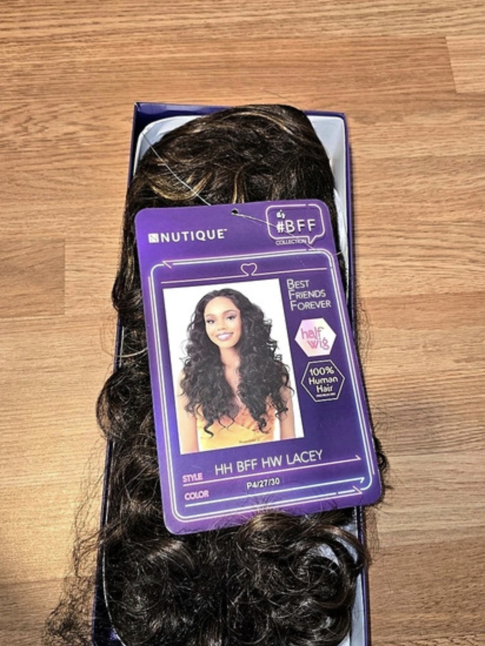 Nutique HH BFF HW LACEY Wavy Human Hair Wig Brown